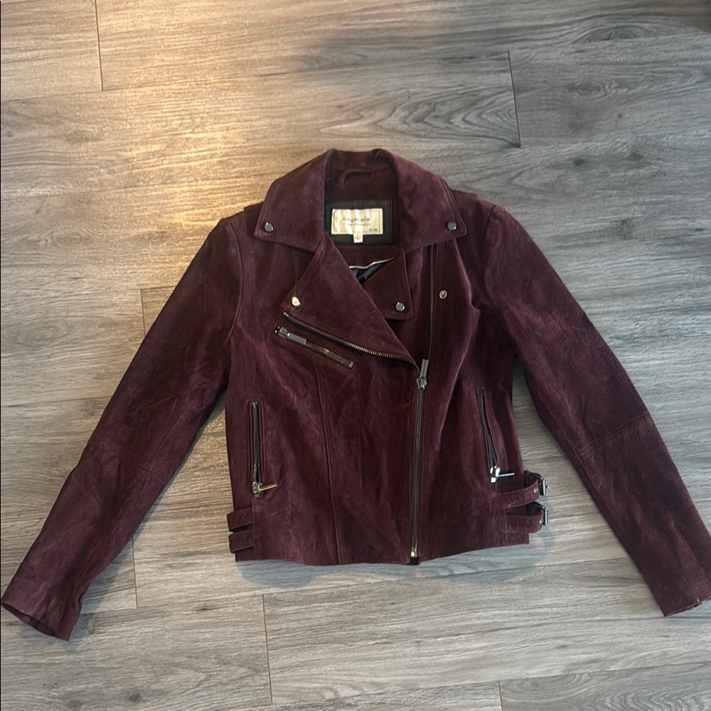 Burgundy Suede Women's Jacket